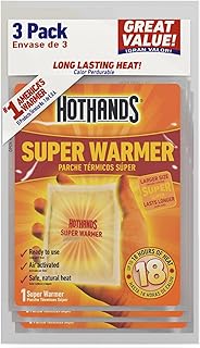HotHands Body & Hand Super Warmers - Long Lasting Safe Natural Odorless Air Activated Warmers - Up to 18 Hours of Heat - 3...