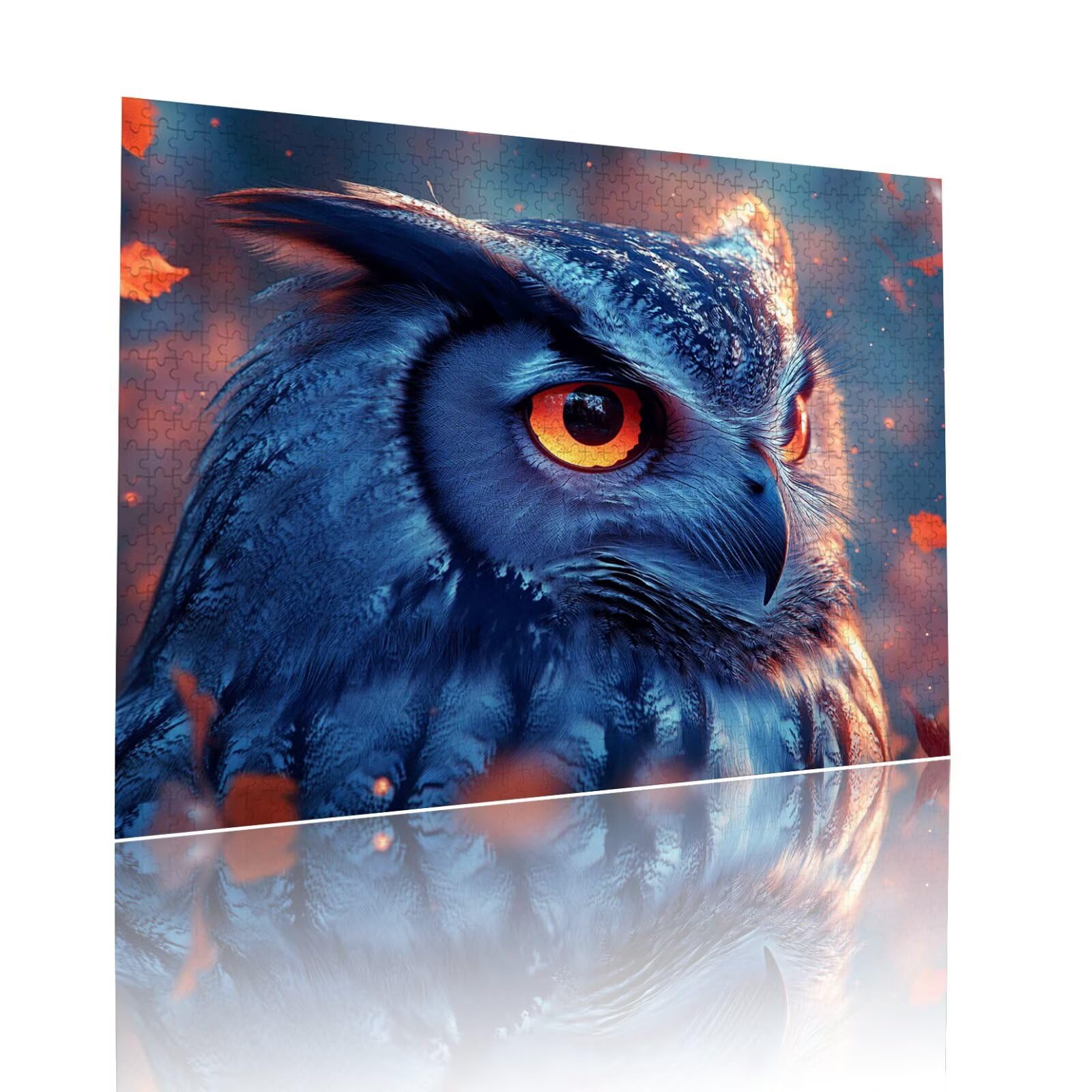 Puzzle Erwachsene 2000 Teile Eule Tier Educa Jigsaw für Kinder ab 8 Jahren Mädchen Jungen, Erwachsene Impossible Klassische Puzzles Schwer, Anspruchsvoll Spielspaß, Als Familienspiel 70x99cm t-708