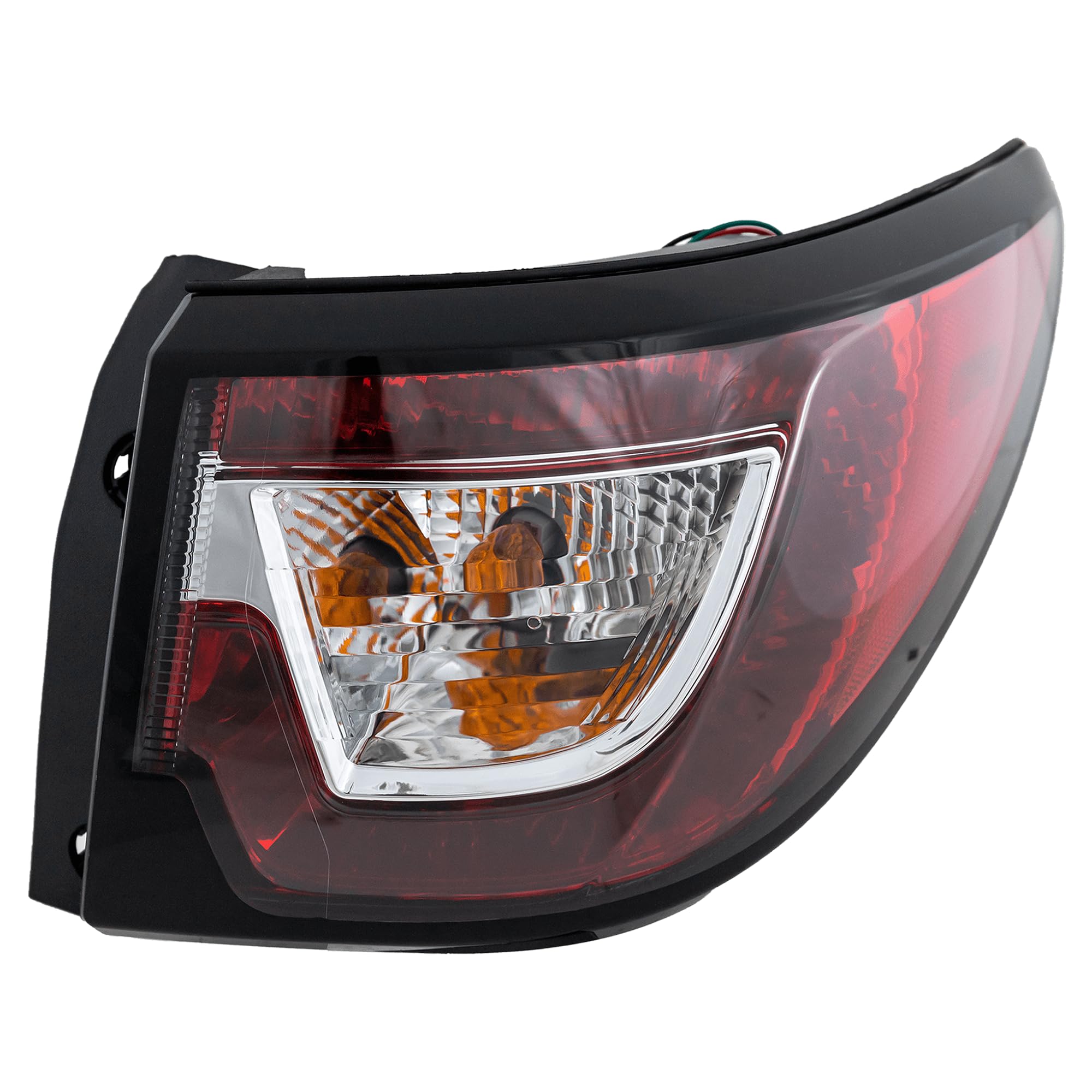 Evan Fischer Tail Light Compatible with 2013-2017 Chevrolet Traverse Passenger Side, Outer Halogen Mounts on Body