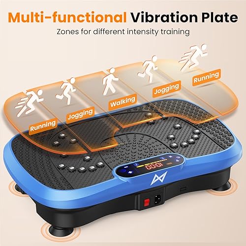 Miniatura 8 de AXV Vibration Plate Fitness Platform Exercise Machine Vibrating Shaking Full Body Shaker Workout Vibrate Stand Shake Board Sport Gym for Weight Loss