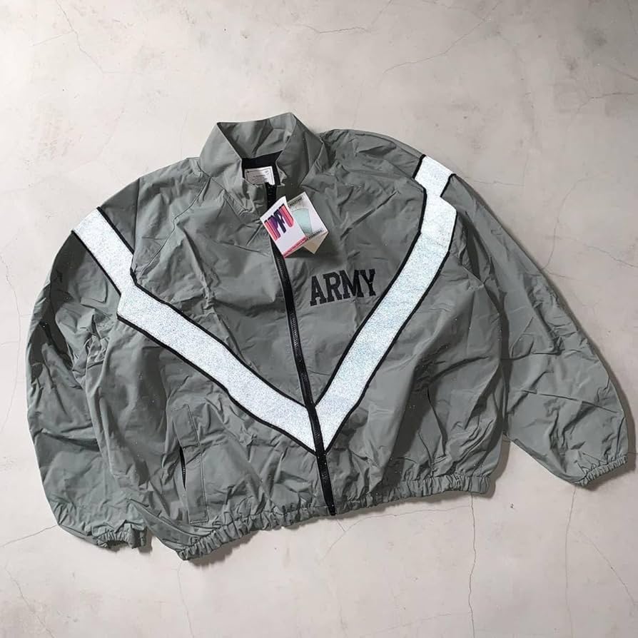 デッドストックUS ARMY IPFUトレーニングジャケットXL-SHORT短丈 U.S.ARMY IPFU TRAINING JACKET 米軍 トレーニングジャケット