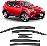 Vista 9 de Voron Glass Cinta adhesiva con borde cromado, protectores de lluvia extra duraderos para Dodge Ram 1500 2019-2026 cabina doble, deflectores