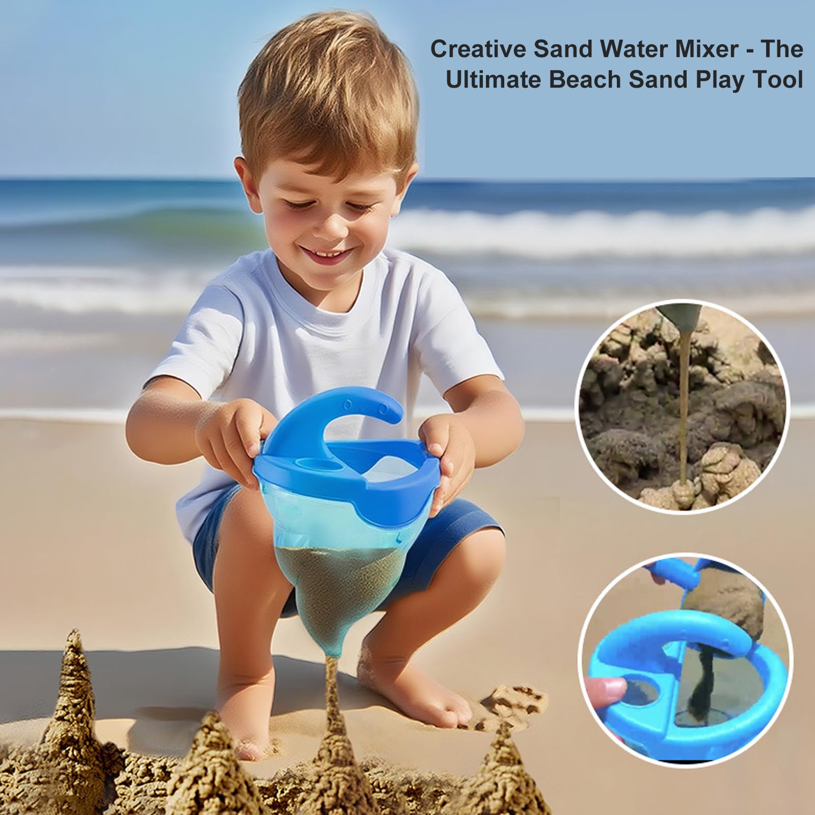 Kunststoff Wasserspielgeräte für, 14-teiliges Sandstrandspielzeug für Lernaktivitäten Freien und Poolspaß, Outdoor Spiele, Strandpool, sensorische Spielaktivitäten, Wasserwerkzeuge