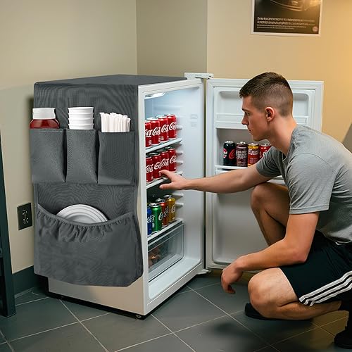 Miniatura 6 de Biubee Mini organizador extendido para nevera, 55 x 13 pulgadas, organizador de almacenamiento para el regreso a la escuela, dormitorio y oficina,