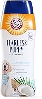Arm & Hammer Tearless Puppy Shampoo with Baking Soda & Coconut Water Scent - Gentle Odor Control for Puppies & Dogs, 20oz