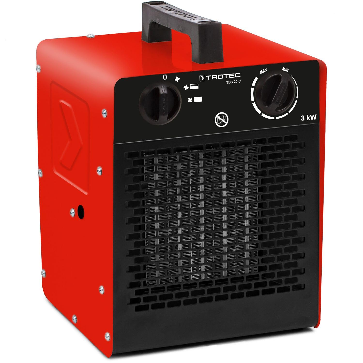 TROTEC TDS 20 C Termowentylator ceramiczny 2 stopnie ogrzewania maks. 3 kW 1 stopień chłodzenia przepływ powietrza 180 m³/h