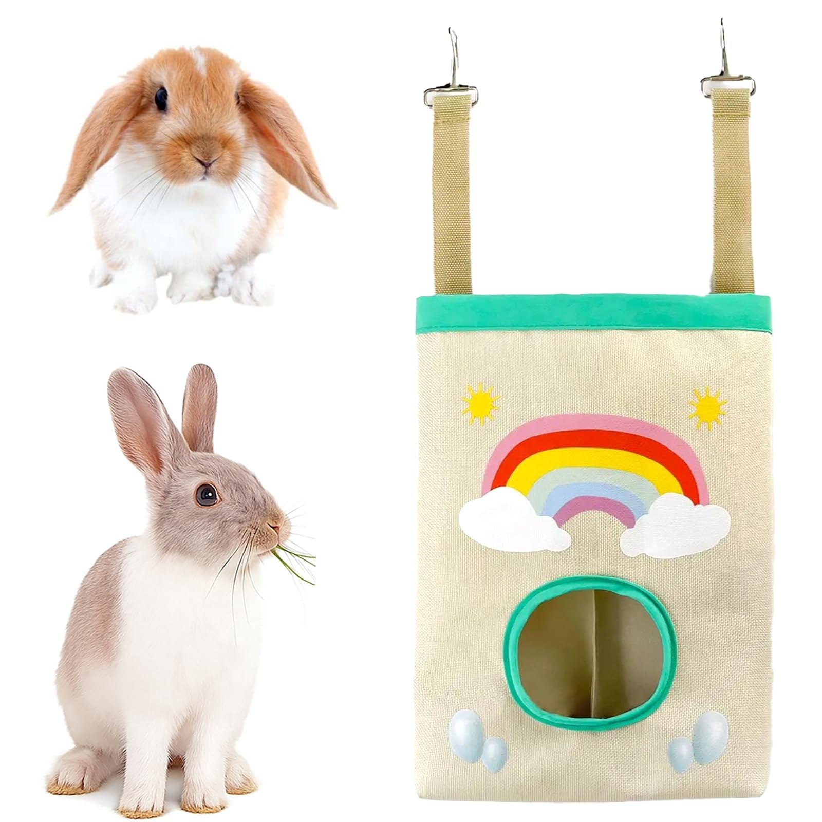 Mangeoire à Foin de Lapin Suspendu pour Hamster Chinchillas
