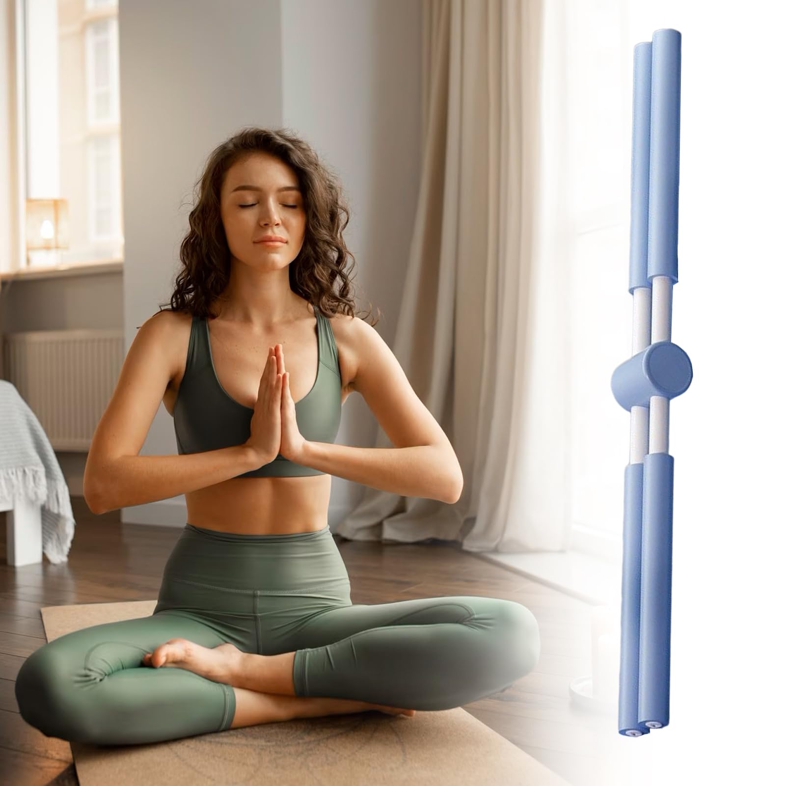 Generisch Rücken-Korrekturstab, Yoga-Stab Verstellbar Und Drehbar, Für Jugendliche Und Erwachsene, Stands-Training Zu Hause