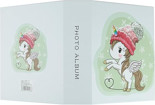 Miniatura 2 de WLC Álbum de fotos para niños pequeños, 100 fotos, aspecto colorido y encantador, caballo