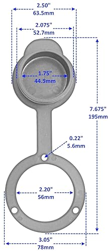 Miniatura 10 de Journeyman-Pro NEMA L14-30 - Enchufe generador de entrada con brida 2715 30A 125250 voltios enchufe de receptáculo de bloqueo grado industrial negro