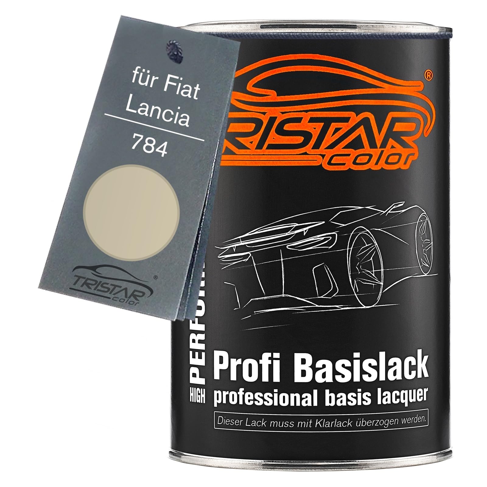 TRISTARcolor Autolack Dose für Fiat/Lancia 784 Beige Mirabello 1,0L