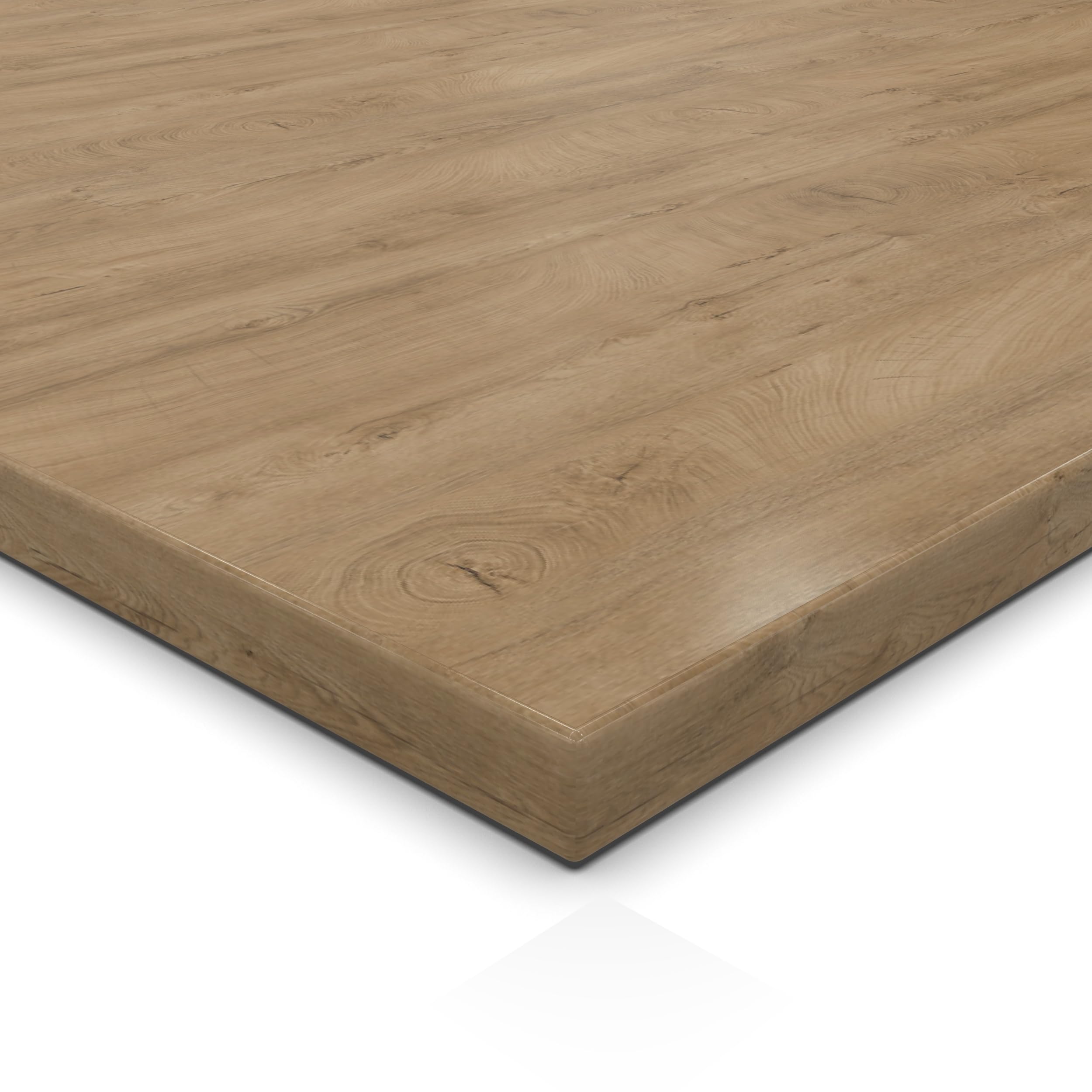 AUPROTEC Dekorplatte 19 mm Eiche ENDgrain Classic 30x100 cm – rundum ABS-Kante, pflegeleicht & robust für Regale, Möbel, Innenausbau