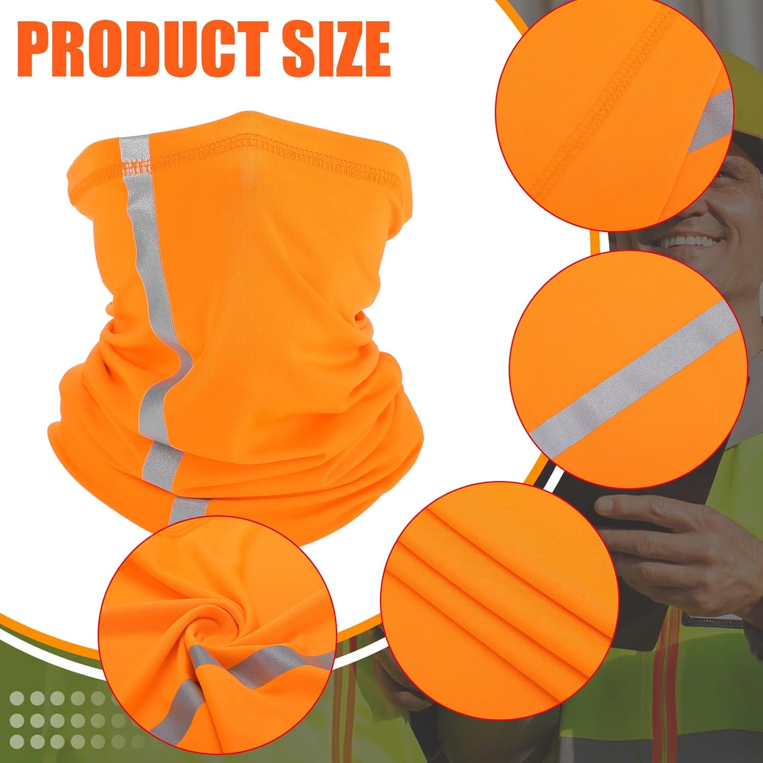 SATINIOR 8 Pcs Sun Hard Hat Neck Protection Helmet Visor Full Brim Mesh Sun Protection Neck Gaiter Face Scarf with UV Strap Arm Sleeves for Construction Hard Hat Accessories