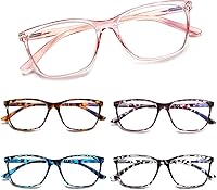 Vista 16 de SIGVAN Lentes de lectura para mujer, con bloqueo de luz azul, bisagra de resorte, diseño de moda, lentes con estampado para mujer