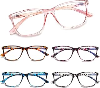 SIGVAN Ladies Reading Glasses Blue Light Blocking Spring Hinge Fashion Pattern Print Eyeglasses for Women