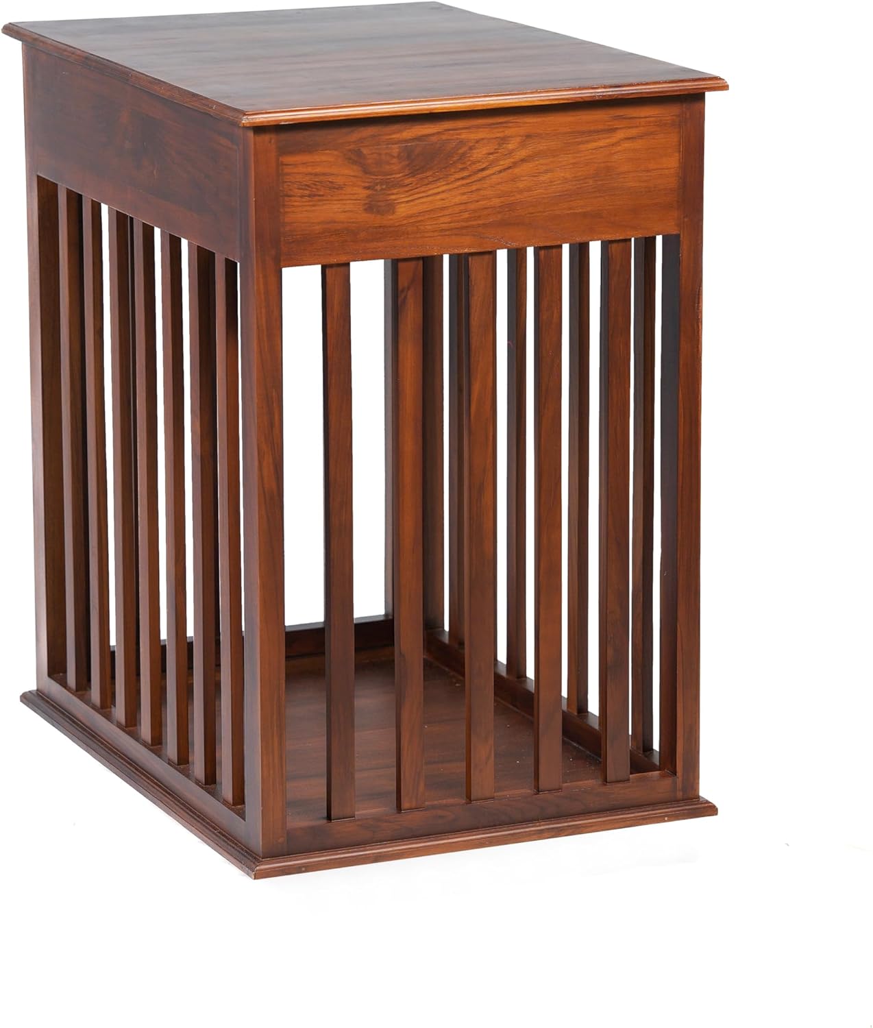 Luxury Dog Crate Furniture, Wooden Dog Kennel End Table with Drawers. Indoor Furniture Style Dog Crate for Medium Dogs, Indoor Use.Hand Made with Solid Teak Wood.