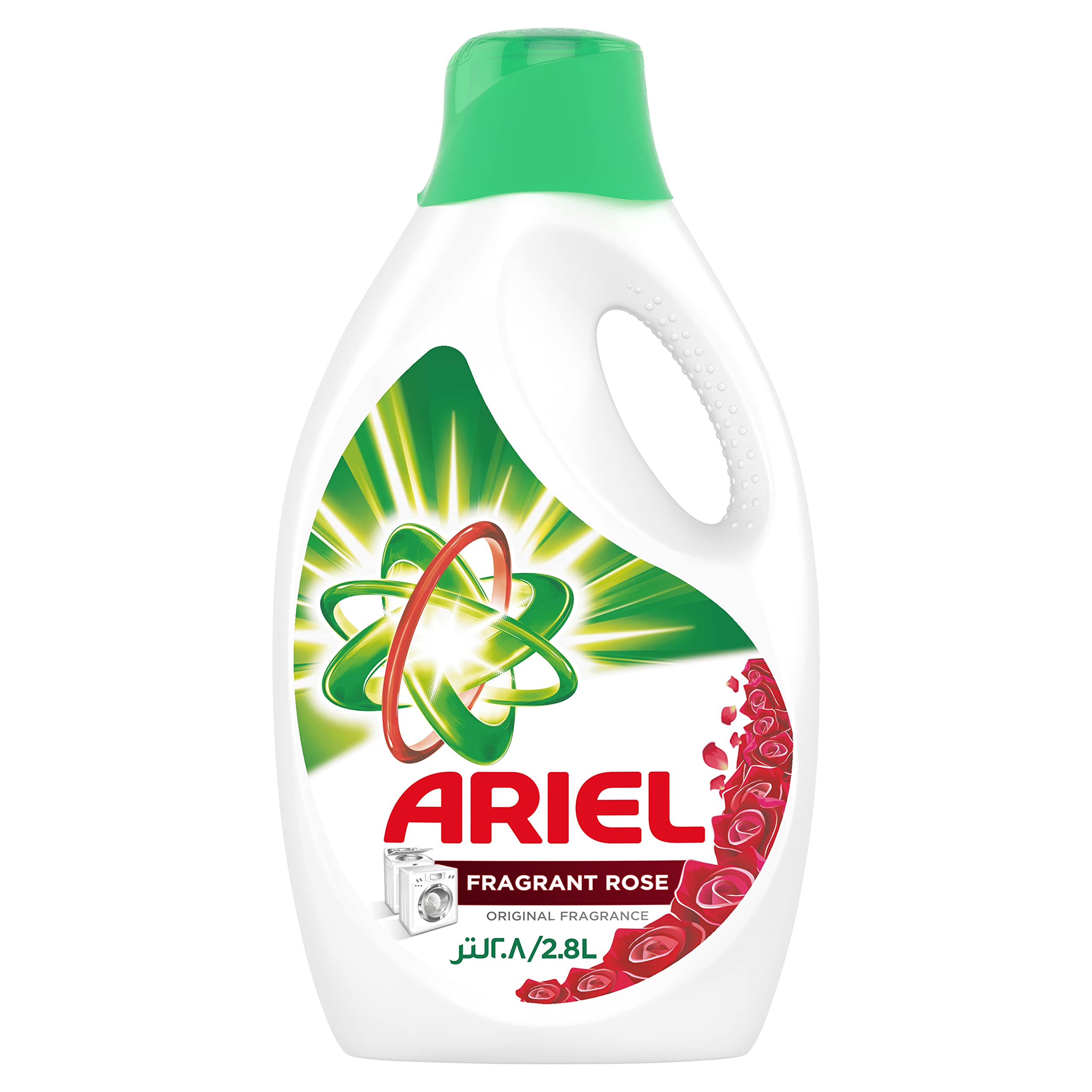 Ariel Automatic Power Gel Laundry Detergent, Fragrant Rose Scent, 2.8L