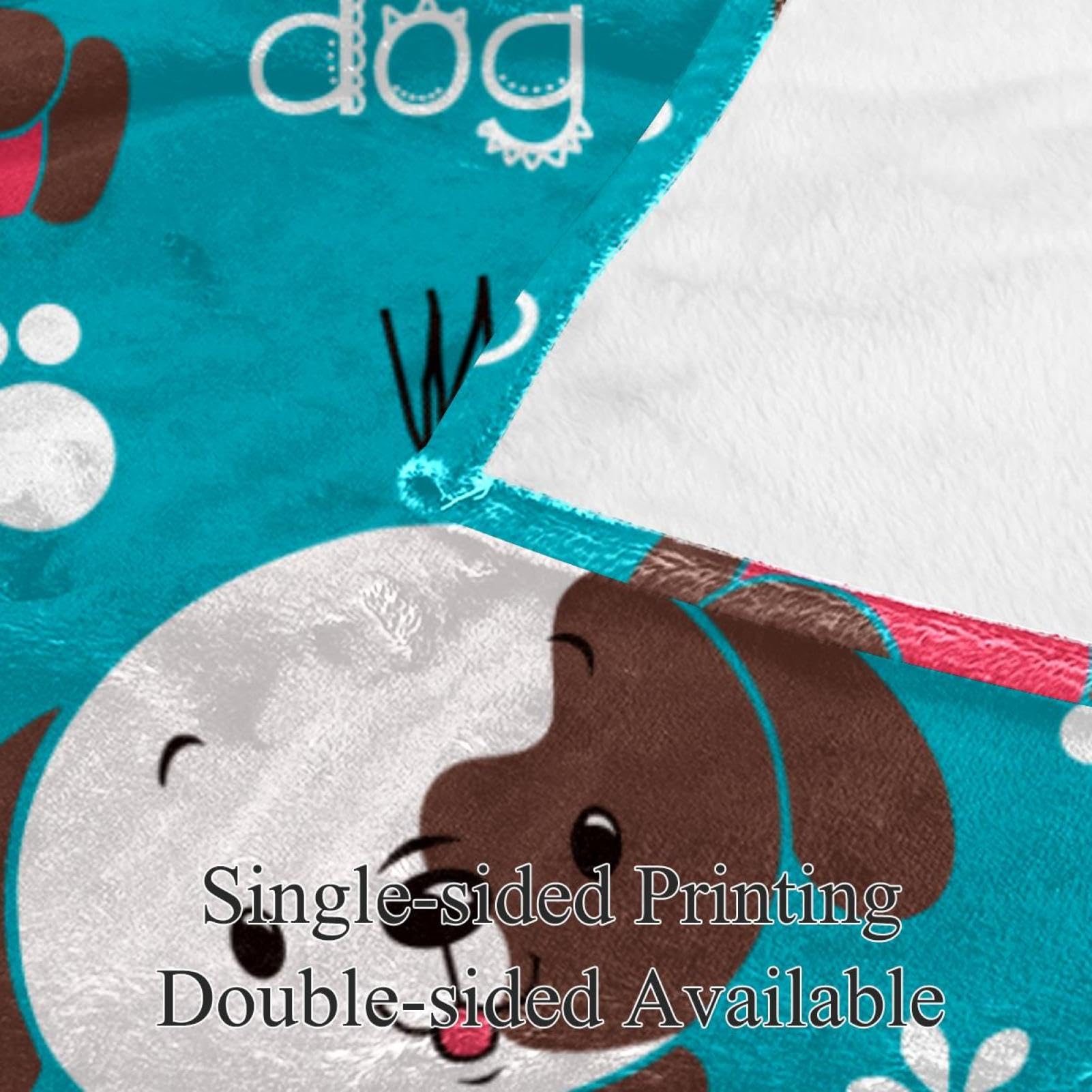 Couverture Polaire Chien Mignon Couverture Microfibre Chaude Et Douce Jeté De Canapé Couverture 150×200cm