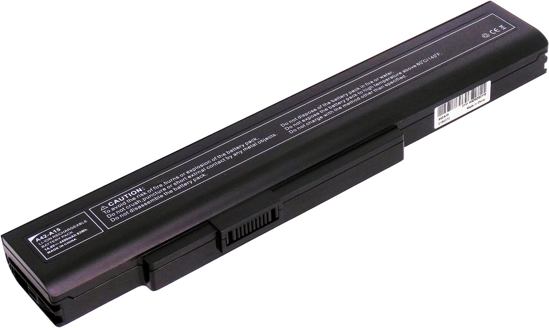14.4 V 4,400 mAh Laptop Battery A42 - A15 A32 - A15 FPCBP343 FPCBP344 63Wh for Medion Akoya E6222 E7219 MD97874 MD97877 MD97879 E6228 MD98980 MD99050 E7220 E7222 MD99030 MD99060 P6816 P7816 P7818 for Fujitsu Lifebook NH532