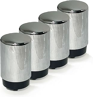 Nispira Water Filter Replacement For Brita Basic Complete Faucet Filtration Systems 36311 36312 FR-200 FF-100 | Removes Chlorine, Lead, Odor, Color | 100 Gallon | Polished Chrome Silver, Pack of 4