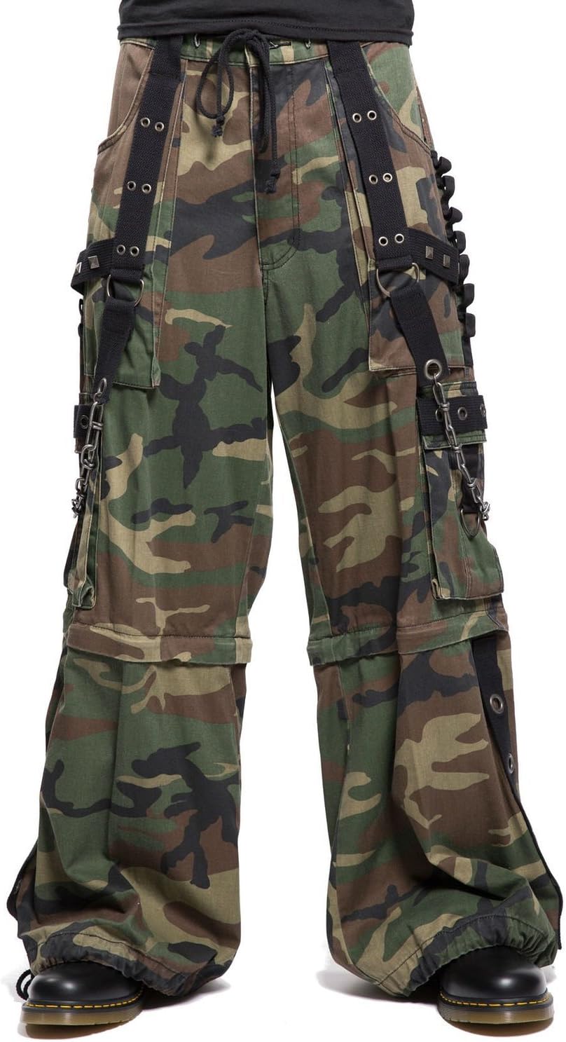 Tripp Men's Jungle Army Military Camo Rave Techno Baggy Pants