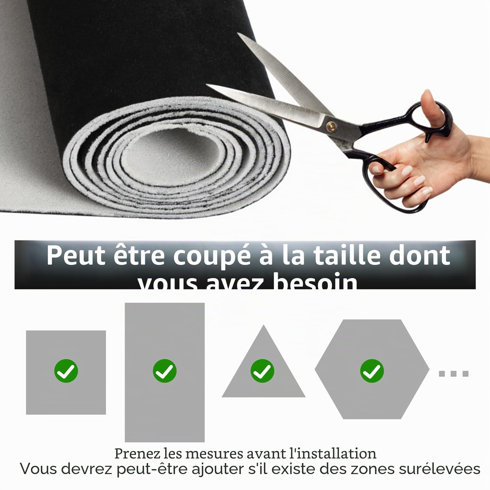 Tissu ciel de toit - Vendu au mètre - Aspect daim - En cuir synthétique - Avec dos en mousse de 4 mm - Revêtement intérieur - Réparation de tissu de voiture - Noir - 150 x 250 cm
