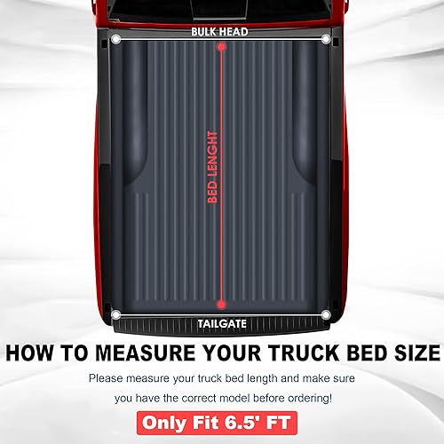 Miniatura 3 de MOSTPLUS Cubierta plegable suave para camioneta de 6.5 pies, compatible con Ford F150 F-150 2004 2005 2006 2007 2008 (Excl. 2004 Heritage) Fleetside