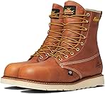 Thorogood American Heritage 8” Waterproof Composite Toe Work Boots for Men Made from Premium Leather with Slip-Resistant Wedge Outsole and Comfort Insole; EH Rated