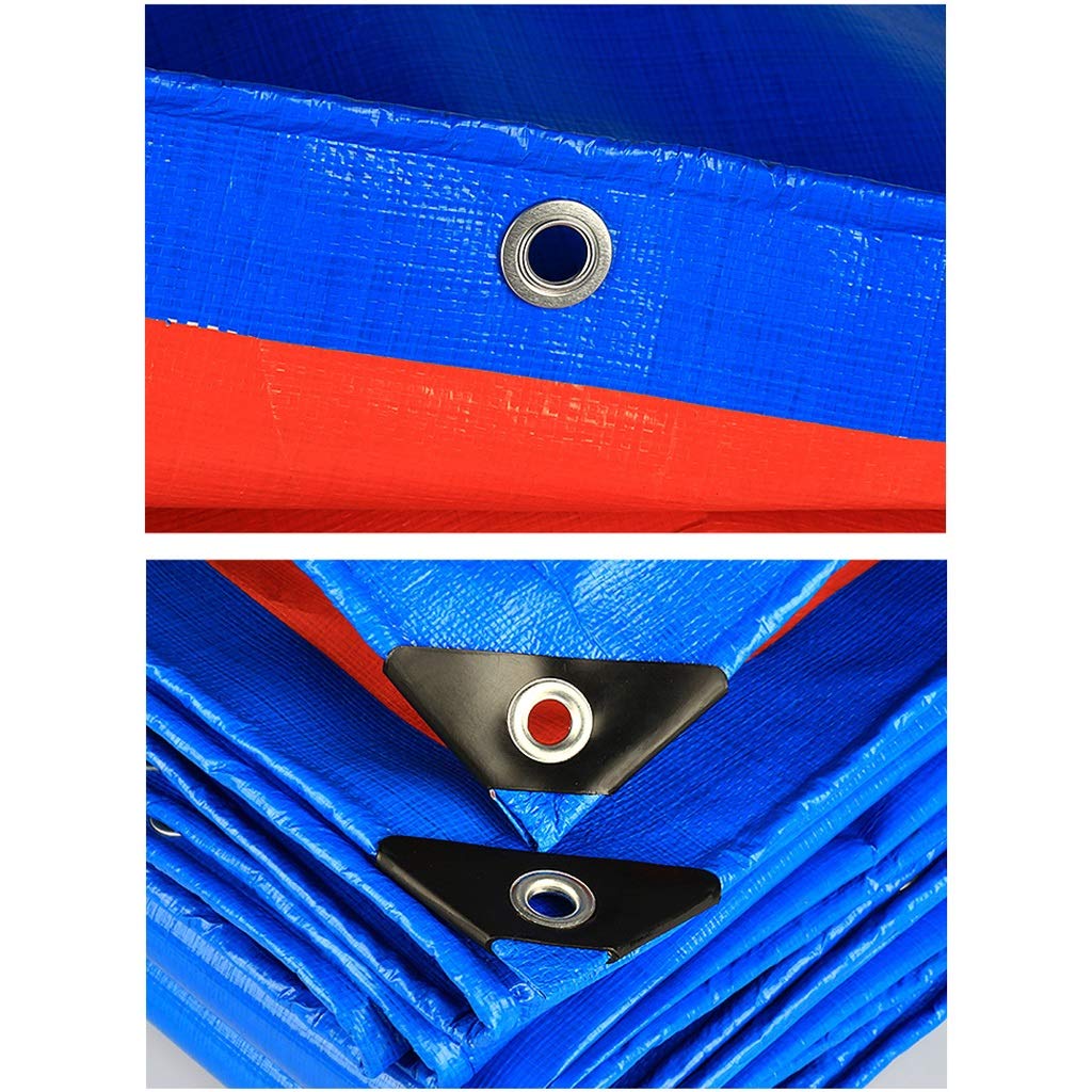 Outdoor wasserdichte Plane Anti-Taifun regendichtes Oxford-Tuch - Mehrzweckplane - Blaue ultraleichte Sonnenschutzplane - Dicke 0,35 mm, 180 g / m2 (10 Größen)