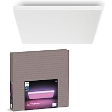 Philips Hue Datura Smart Ceiling Panel (Square 123.6in x 123.6in) White &amp; Color Light, Bluetooth Compatible, Voice Control with Alexa, Apple Home &amp; Google Assistant