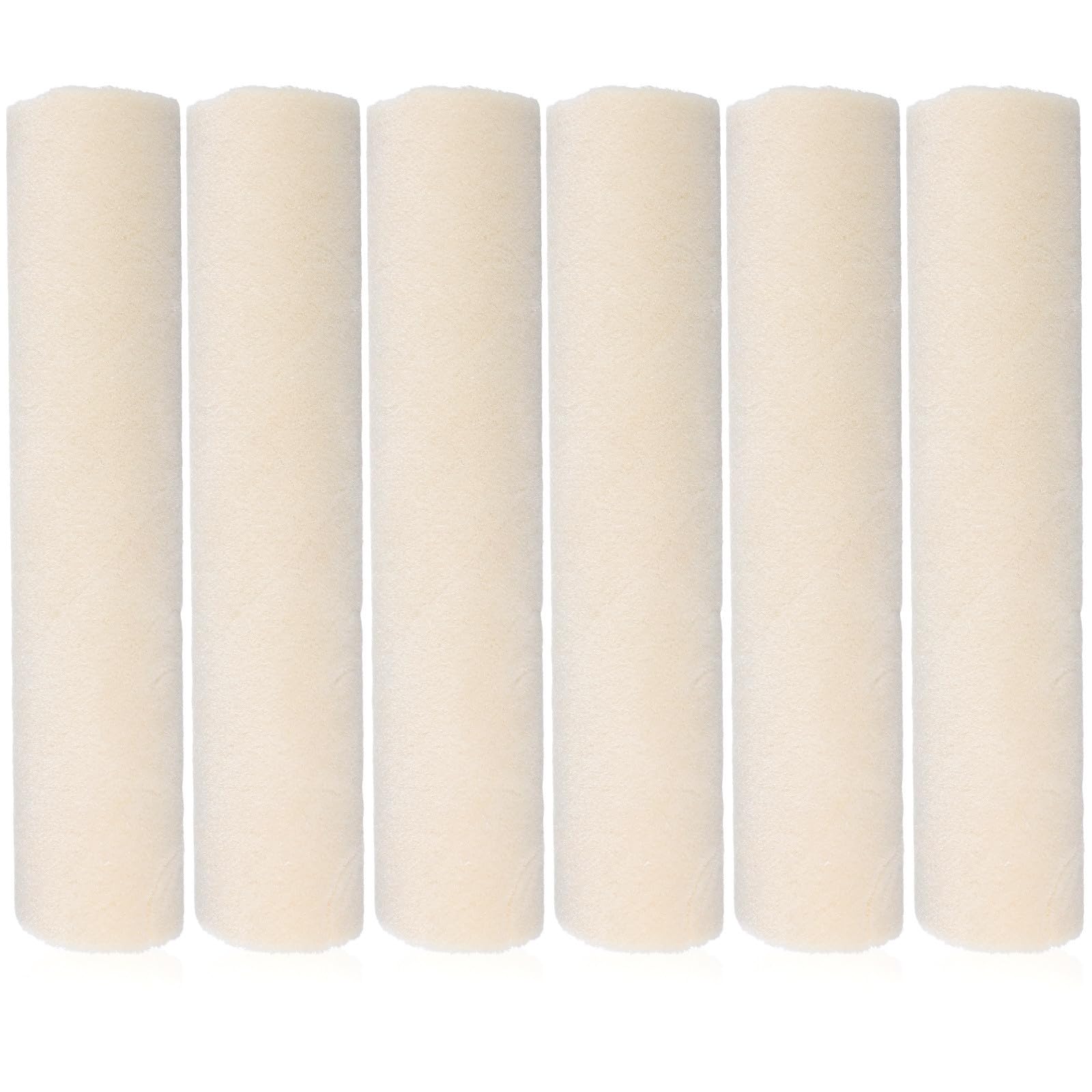 Lana Rodillo de Pintura 6 Piezas Blanco de 9 Pulgadas