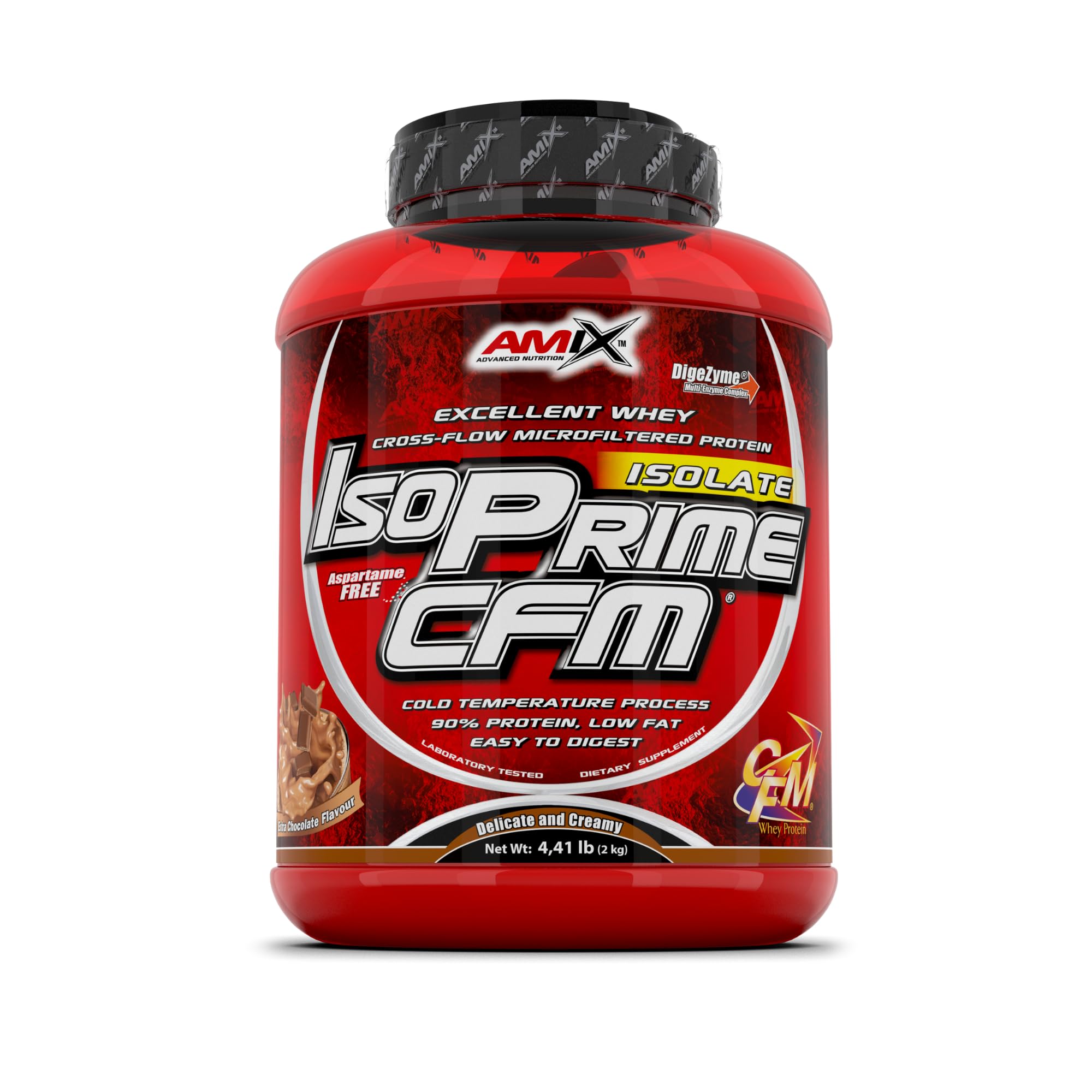 Isolated Protein, Isoprime CFM, Whey Protein Isolate, Helps Muscle Recovery, High Purity Whey Protein - 4.4 Pound - Chocolate Flavor