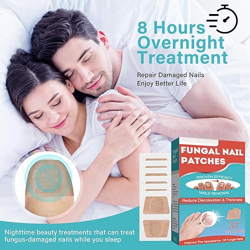 Miniatura 4 de Parches de tratamiento para uñas de los pies, reparación de uñas extra fuerte para hongos de uñas y uñas, restaura uñas saludables