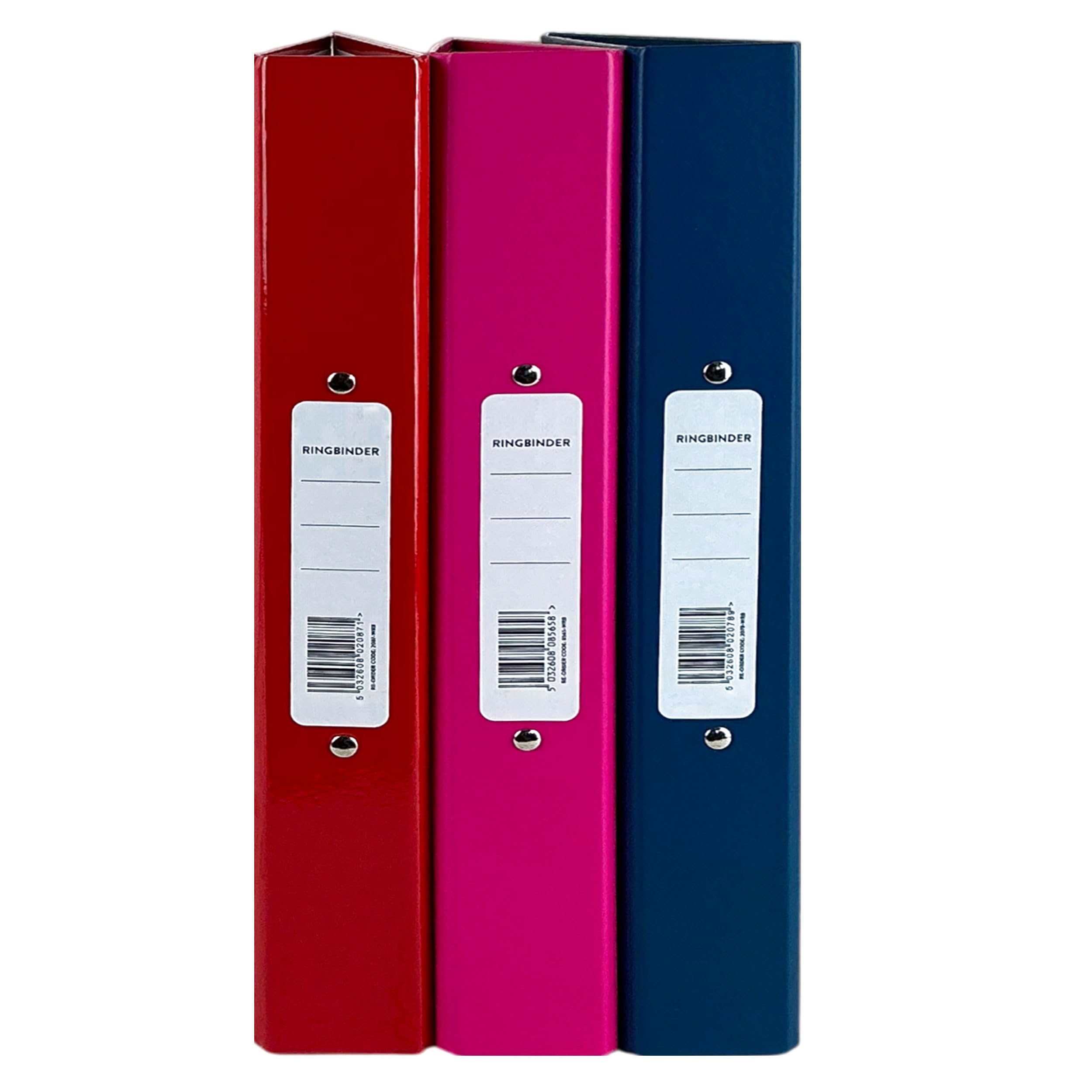A4 Glossy 2-Ring Binder Files School Work Office 40mm Spine File Organiser