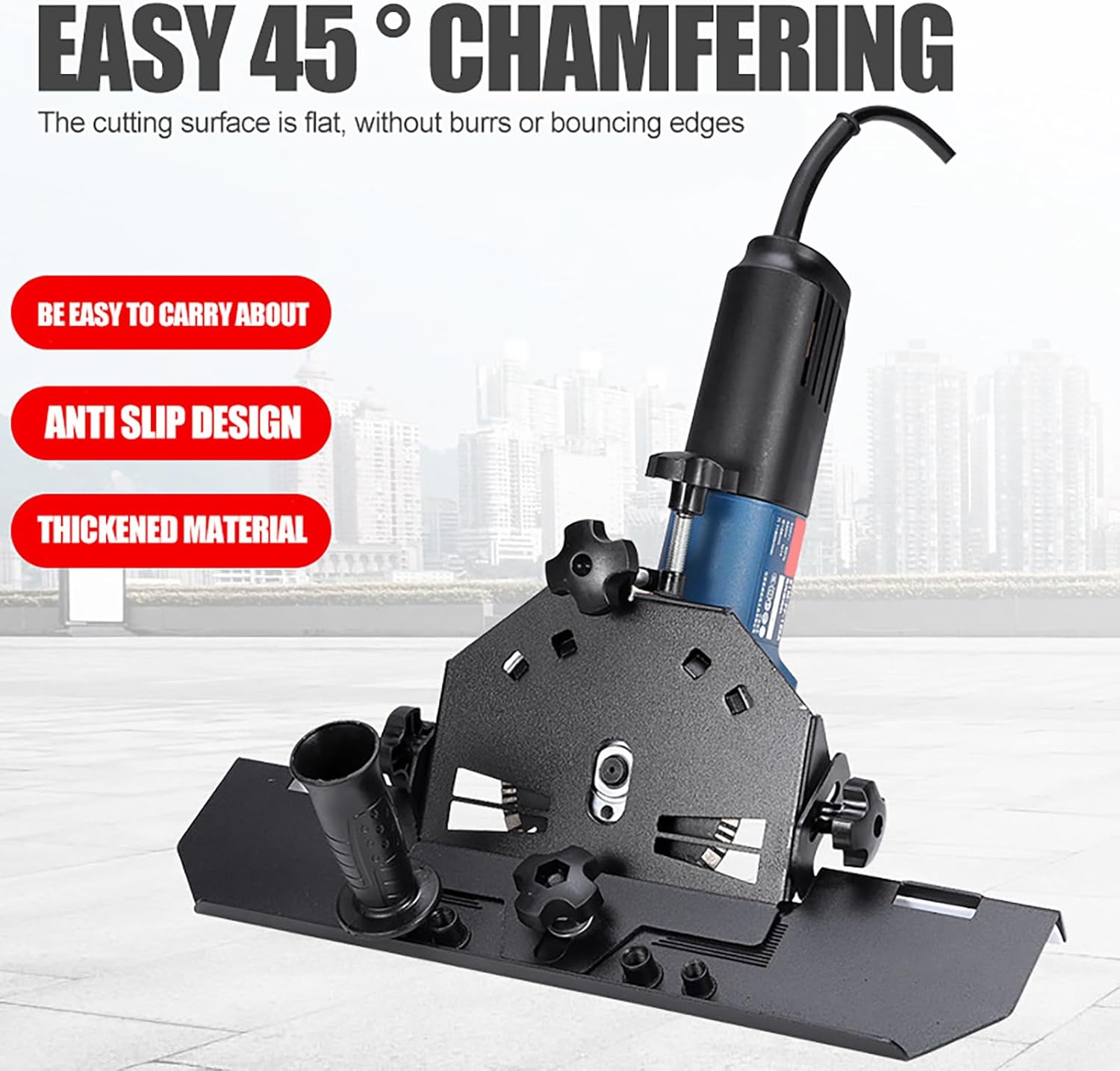 Gazaar 45 Degree Angle Cutting Tool, 45 Degree Tile Chamfering Tool for Cutting Ceramic Stone, Flooring Cutter, Ceramic Tile Chamfering Device, for Glass Tiles, Ceramic, Glazed