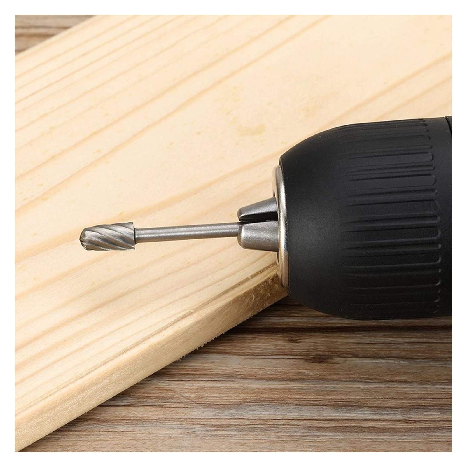 Cortador de fresado de superficie 20 piezas de acero de alta velocidad cortador de fresado de carpintería cortador de fresado de 3 mm de broca de 3 mm. Archivo rotativo Herramienta de carpintería CNC