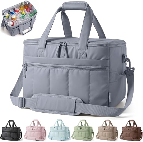 TOURIT Puffer Insulated Cooler Bag 48 Cans/32L, Waterproof Beach Cooler