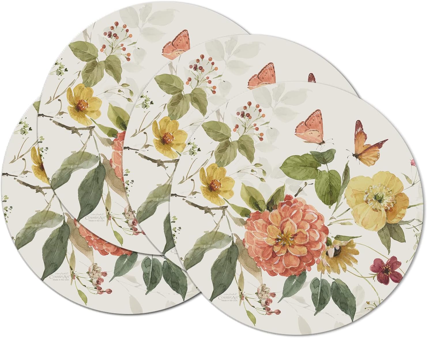 CounterArt Blessed by Nature 4 Pack Round Reversible Easy