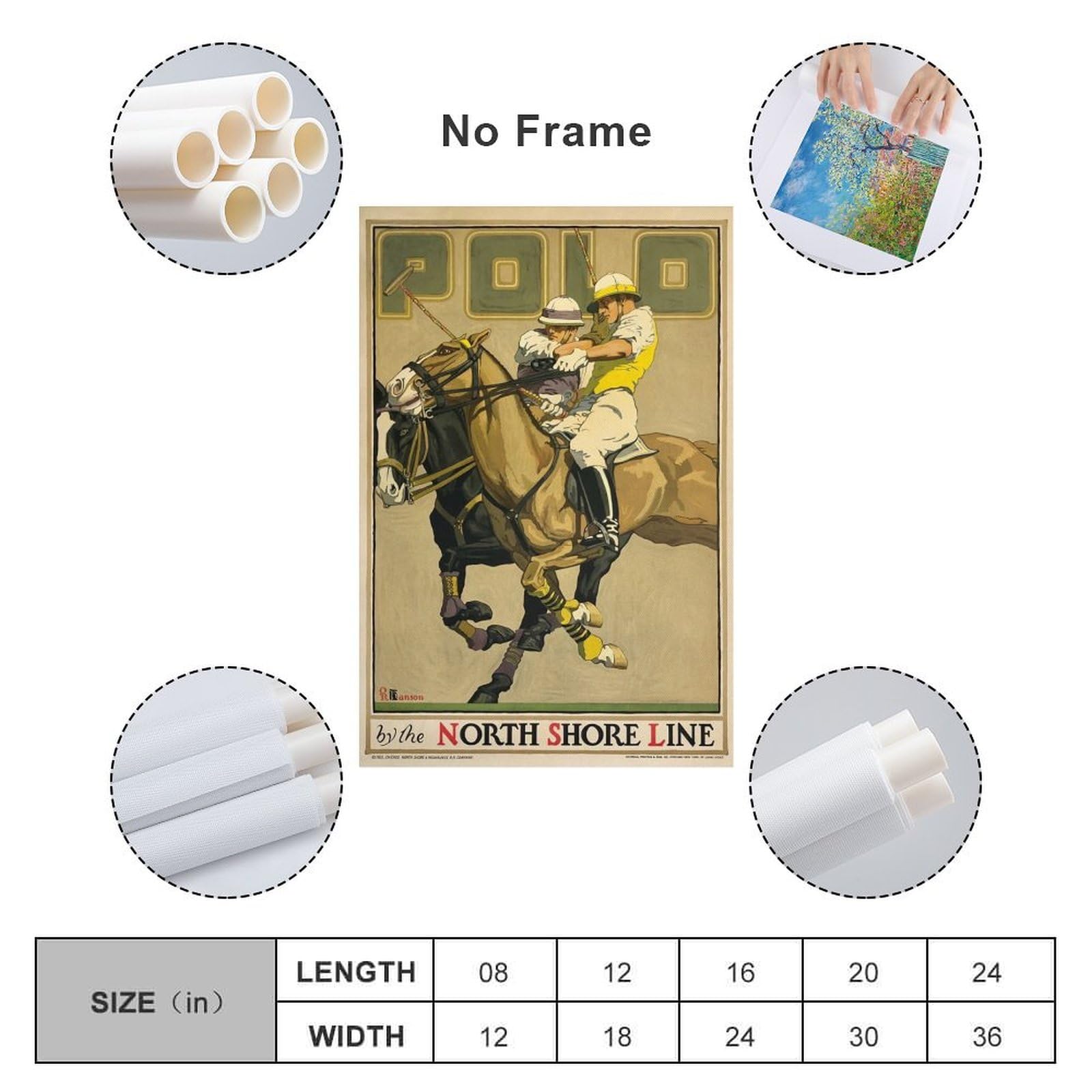 Amazon.com: Vintage Polo Horse Poster Print Equine Art Vintage