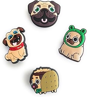 Pug Dog Puppy Shoe Charms for Clog Shoes Decoration Gift