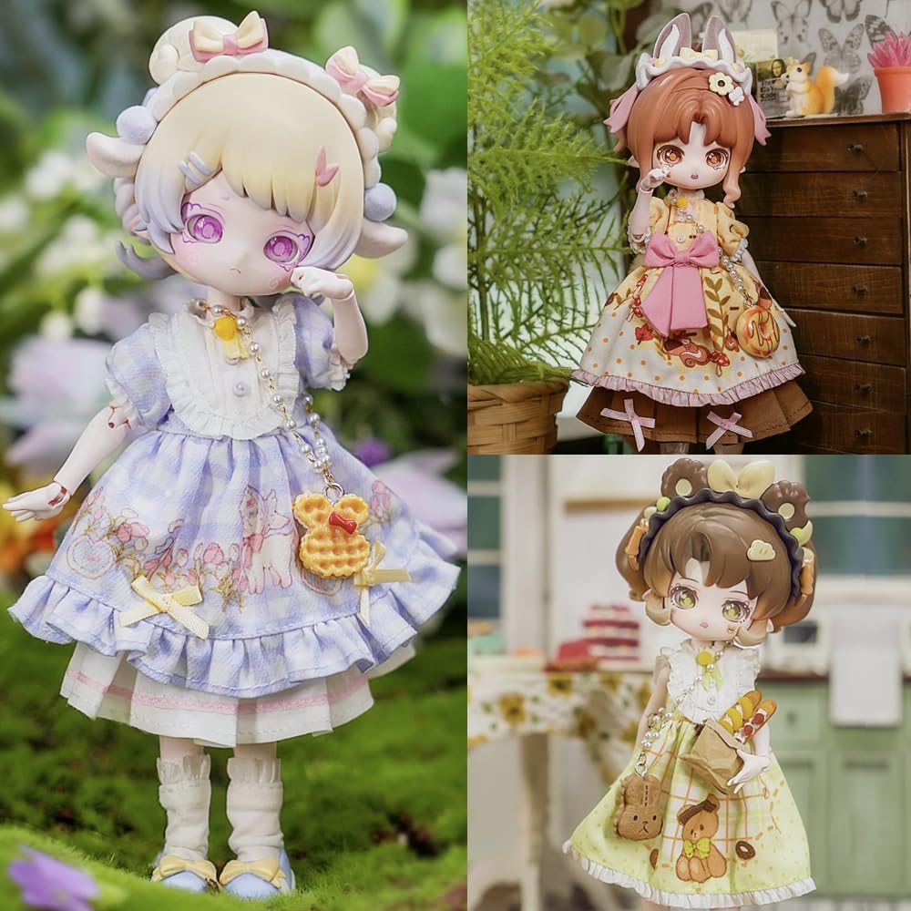 Minty The Fantasy Forest Series 1/12 BJD Doll OB11 Size Action Figures Collectable Anime Figures Dolls Mystery Box Gifts (Two Boxes)