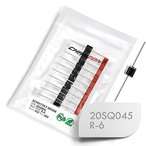 (Pack Of 10 Pieces) Chanzon 20Sq045 Schottky Barrier Rectifier Diodes 20A 45V R-6 Axial 20 Amp 45 Volt #TOP1