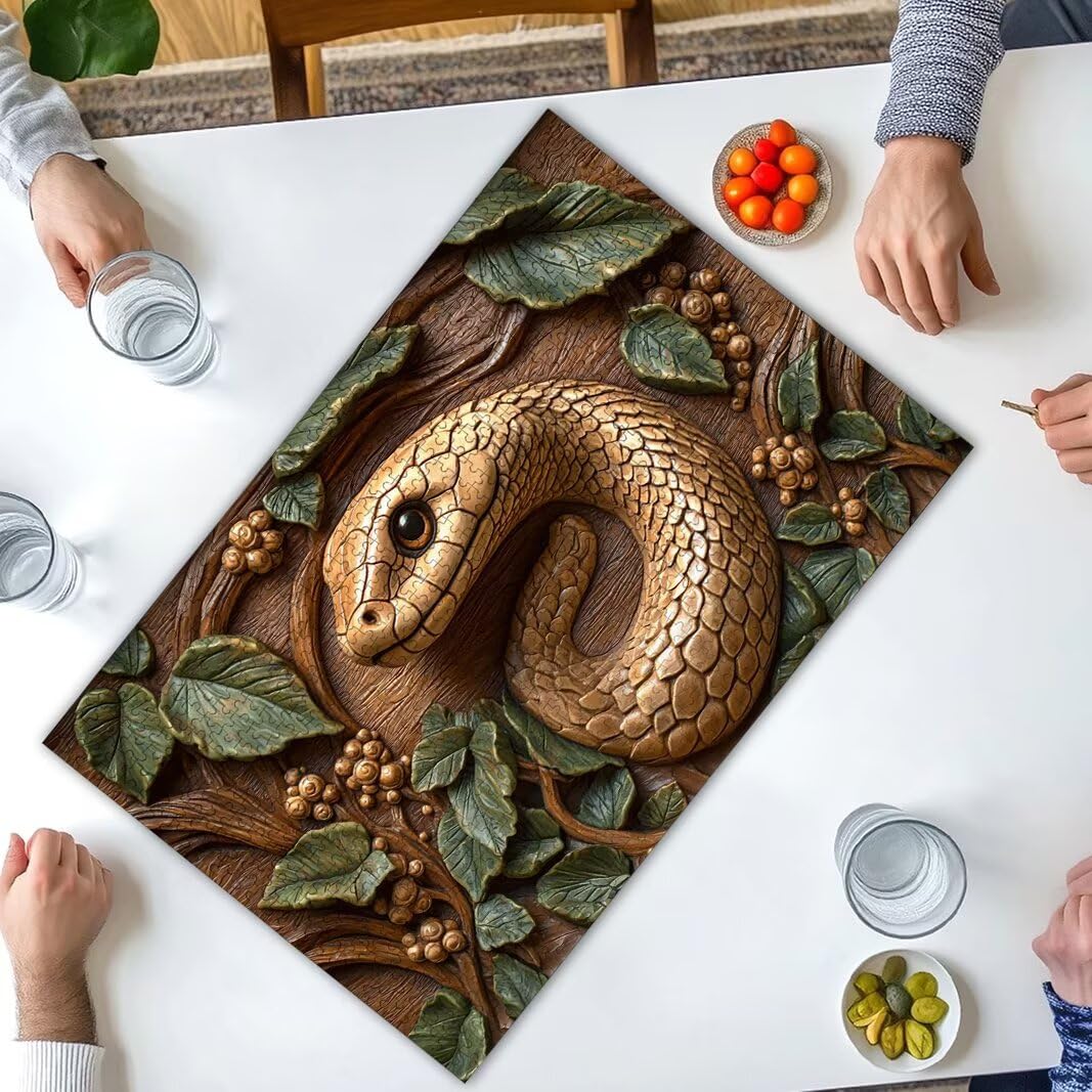 Puzzle 2000 Pezzi, Puzzle Serpente, Misura: 100x71cm, Regalo Donna -8673