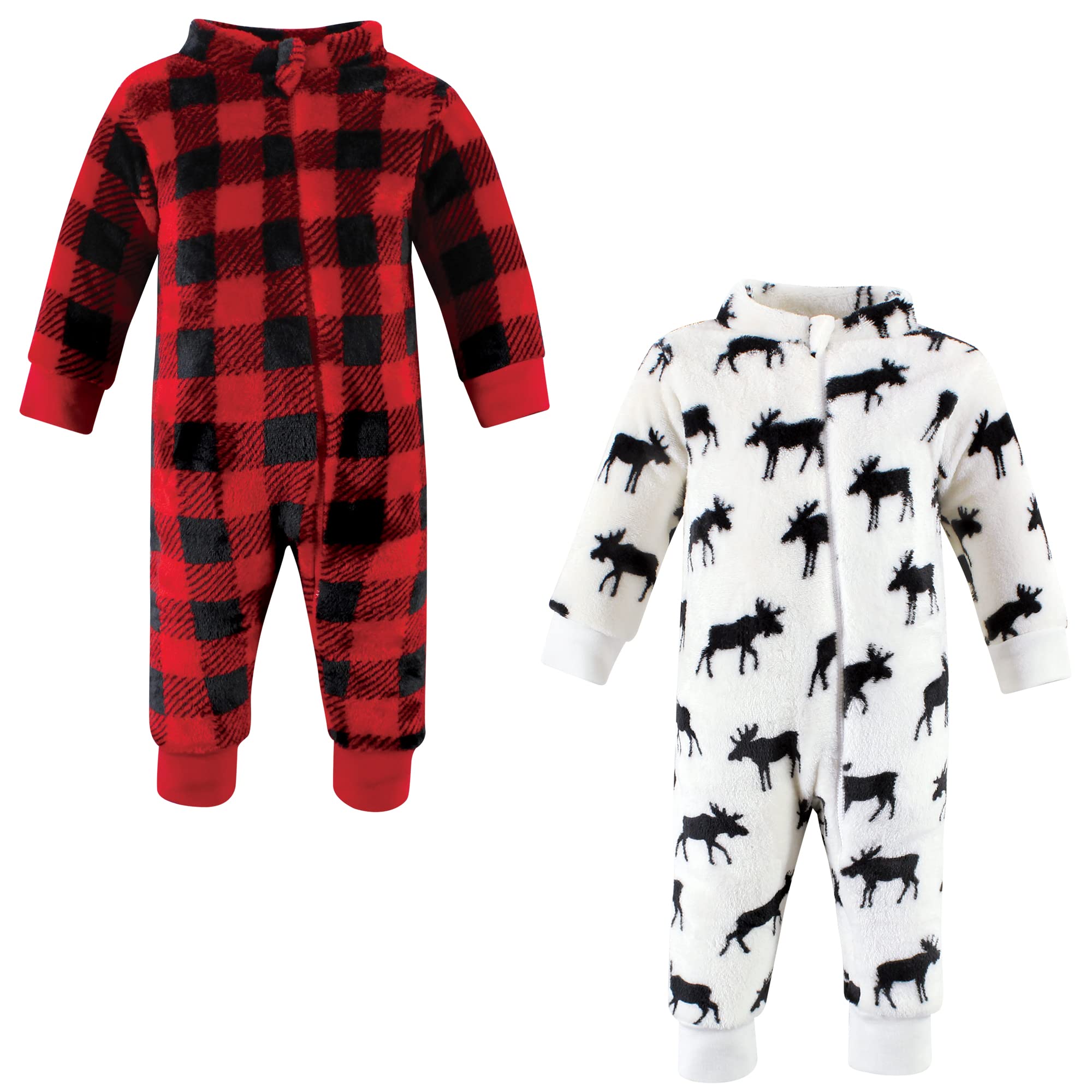 Hudson baby Plush Jumpsuits Overol Felpa, Oso de Invierno, 12-18 Meses Unisex bebé