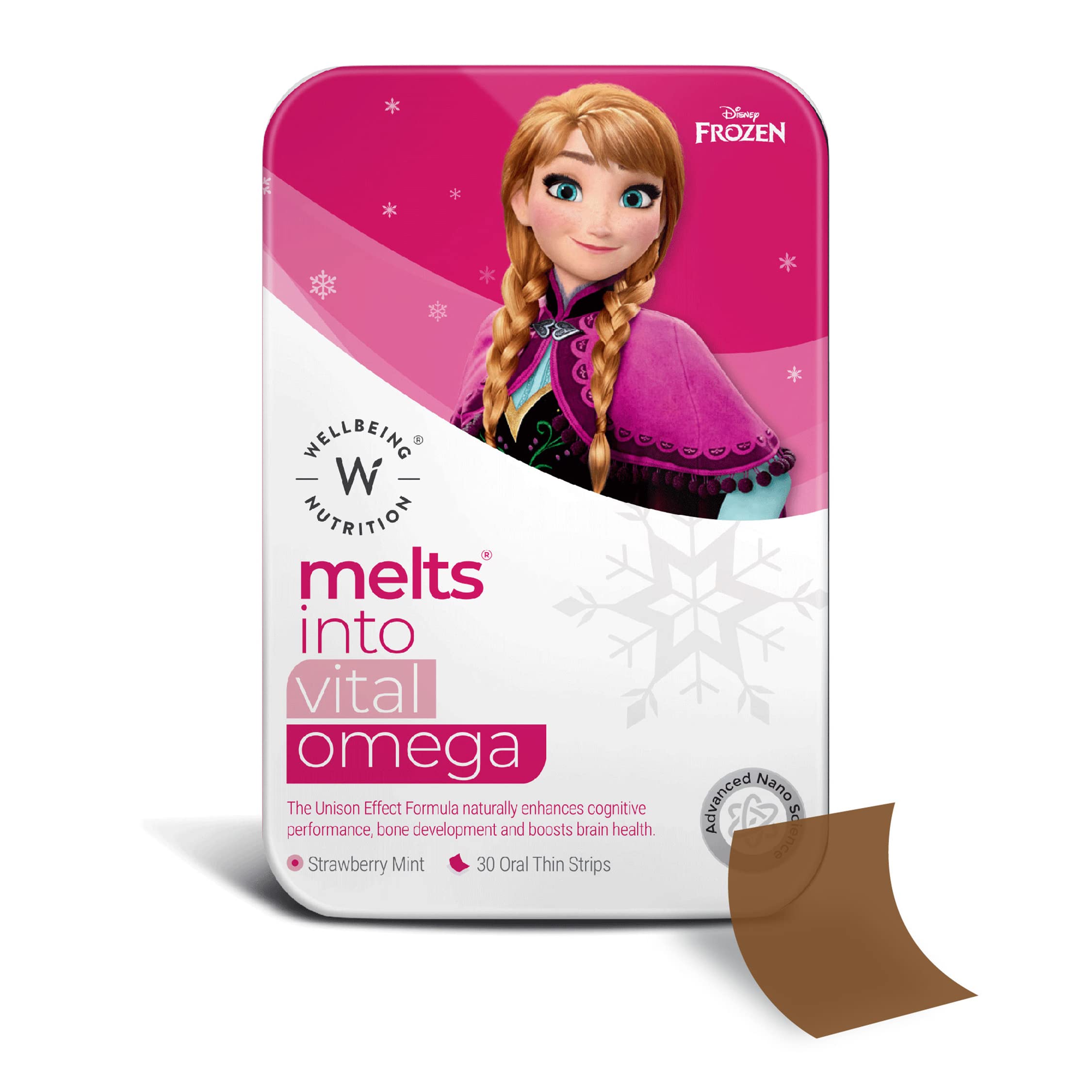 Wellbeing Nutrition Frozen Anna Melts | Vegan Omega 3 for Kids (6+) Supports Brain Development, Concentration, Eye & Heart Health | Algae Omega 3 EPA DHA | Strawberry Mint Flavor (30 Oral Strips) (B09SGJ77NK) Amazon Price History, Amazon Price Tracker