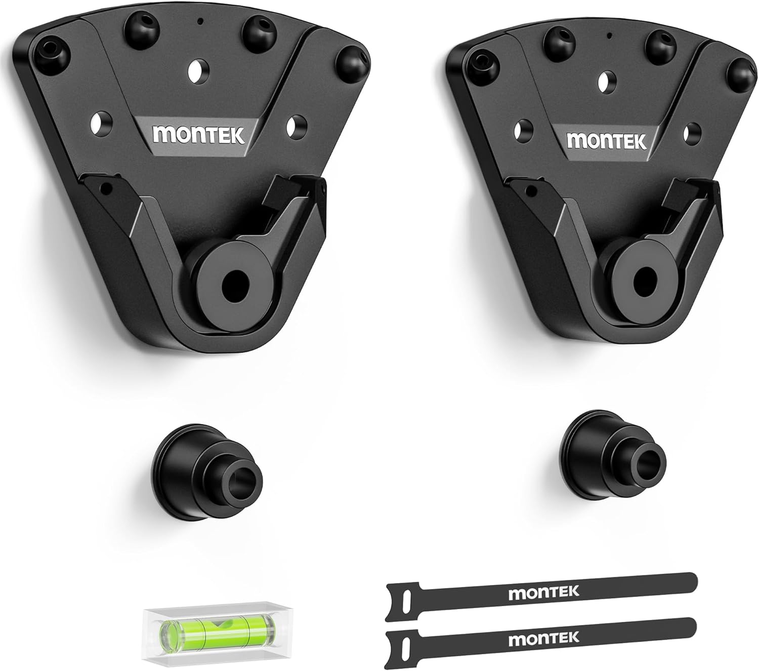 monTEK No Stud TV Wall Mount for 32-100 Inch TVs, Holds up to 220 lbs, Heavy Duty Studless No Drill TV Mount for Drywall & Concrete, Ultra Slim 0.9" Low Profile, Max VESA 1000x600mm, Renter-Friendly