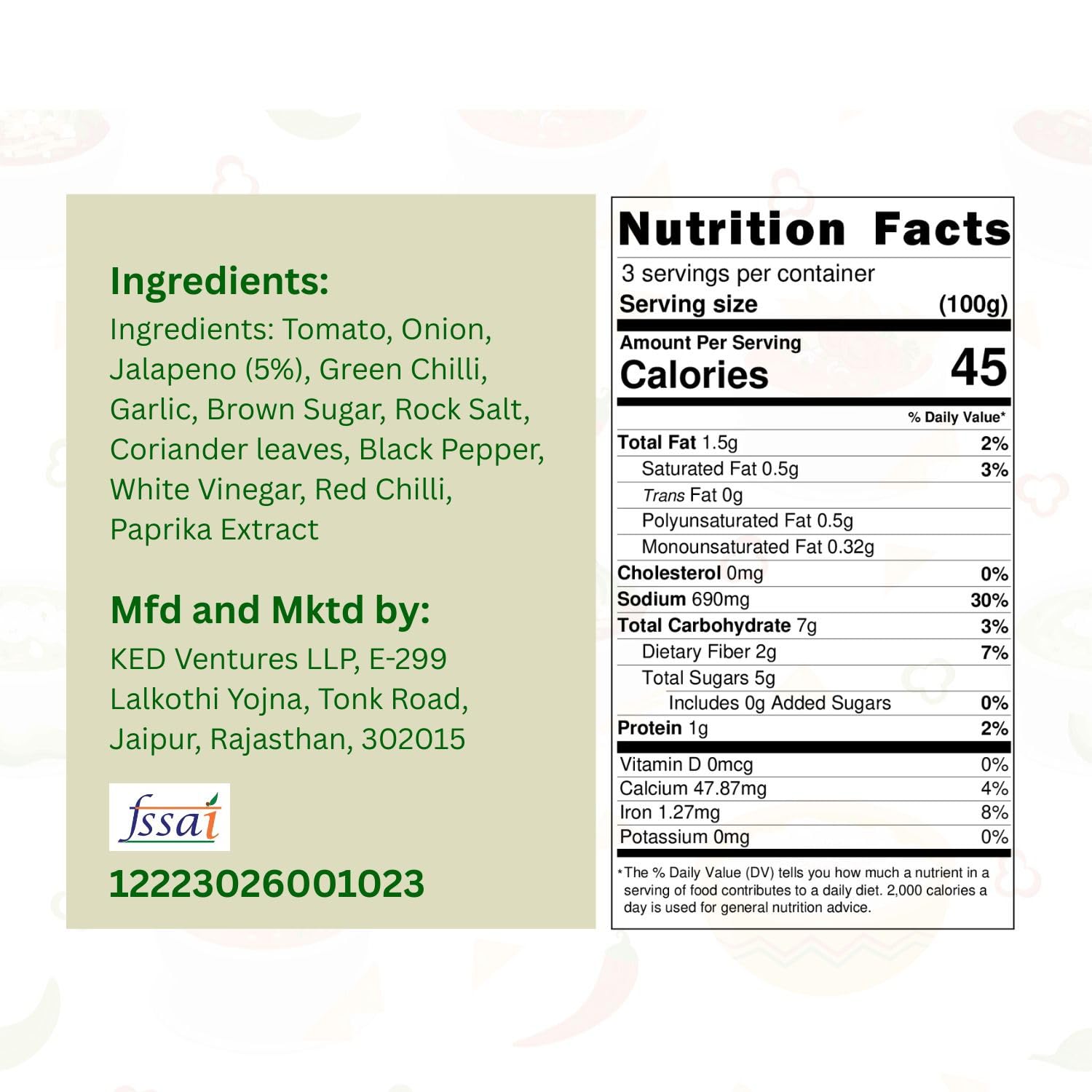 Kitchen Secret Jalapeno Salsa 300gm - Fresh Jalapeno & Chilli Flavour - No Preservatives - Ideal Salsa Dip Sauce for Nachos - Perfect for Parties & Snacks - Enjoy with Chips & Tacos - Image 2 thumbnail