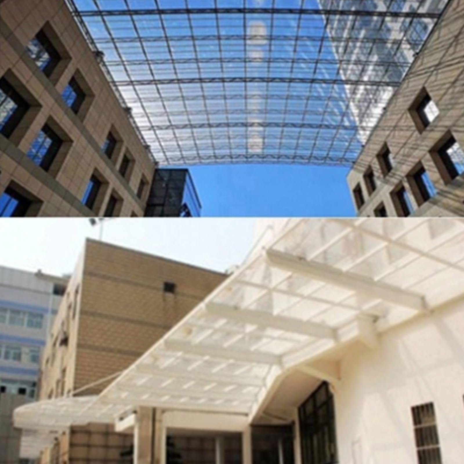 Panel de techo de policarbonato transparente, 1 mm, resistente a los rayos UV, impermeable, perfecto para uso en invernaderos, uso en exteriores, 0,5 x 9 m, repuesto