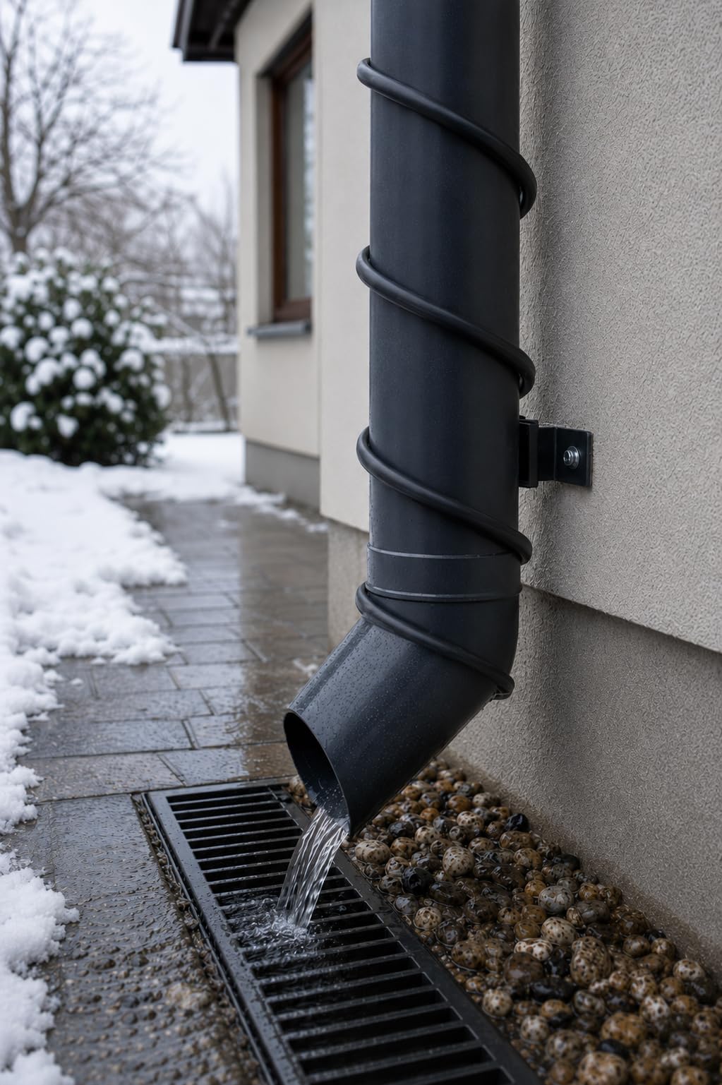 Vorgefertigtes selbstregulierendes Heizkabel CALORIQUE LTC 30W/m - 4m -zum Schutz vor Frostschäden bei Dachrinnen und im Außenbereich - Rohrbegleitheizung - Frostfreier Betrieb von PV-Modulen