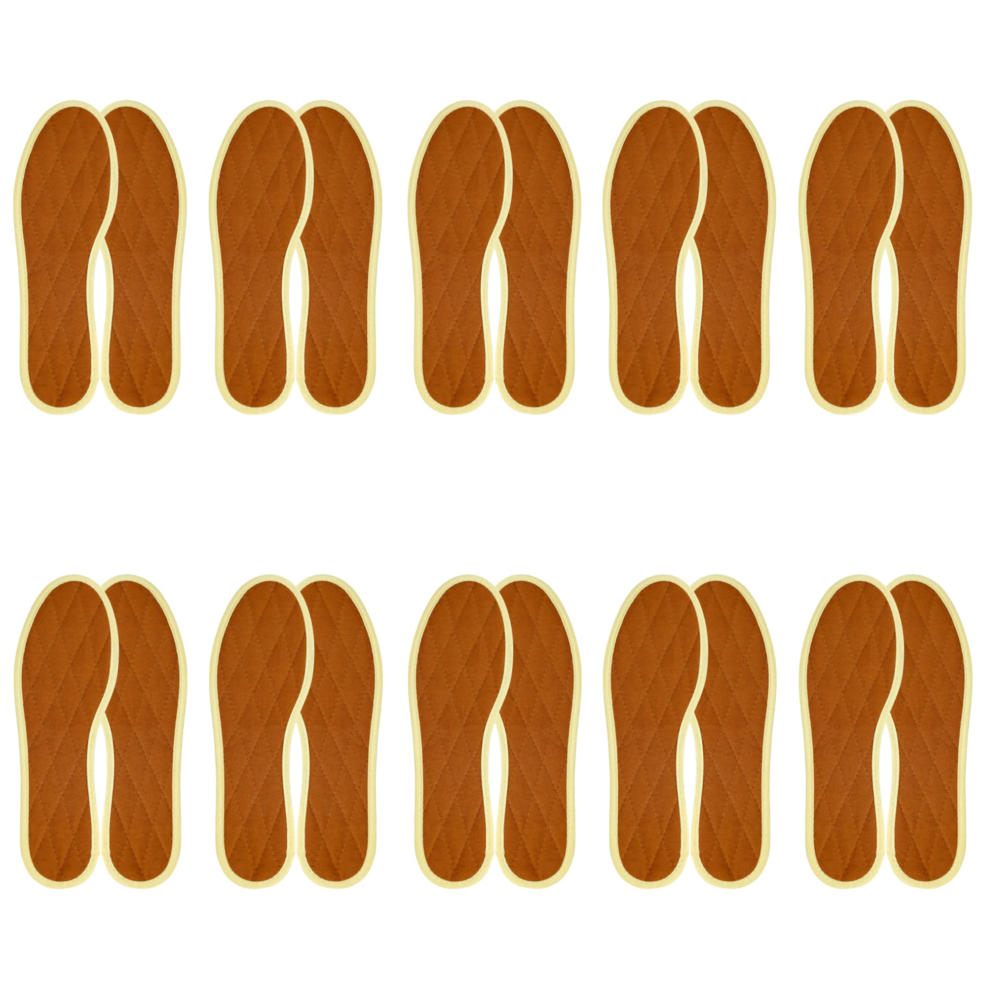 Japanwelt Les Tongs Zimtsohlen I mit 100% natürlichem Zimt, Einlegesohlen-Zimt Schuhsohlen, gegen Schweißgeruch Schweißfüße Anti-Schweiß, Schuh-Einlagen für Damen & Herren - 10er Set, Braun